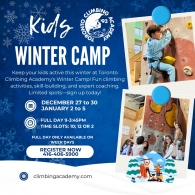 WINTER CAMPS 2024 - REGISTRATION IS OPEN