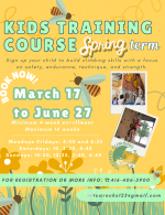 KIDS TRAINING COURSE (KTC) Spring Term from March 17 to June 27, 2025 - Registration is open!